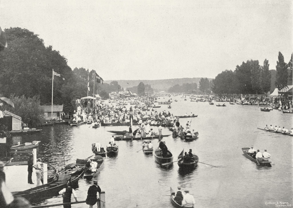 OXON. Henley Regatta 1897 old antique vintage print picture